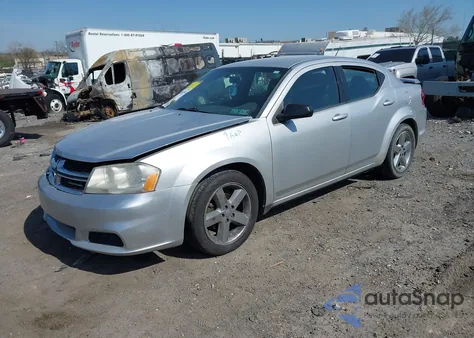 2012 Dodge Avenger Se from USA, damaged, VIN 1C3CDZAB6CN147327